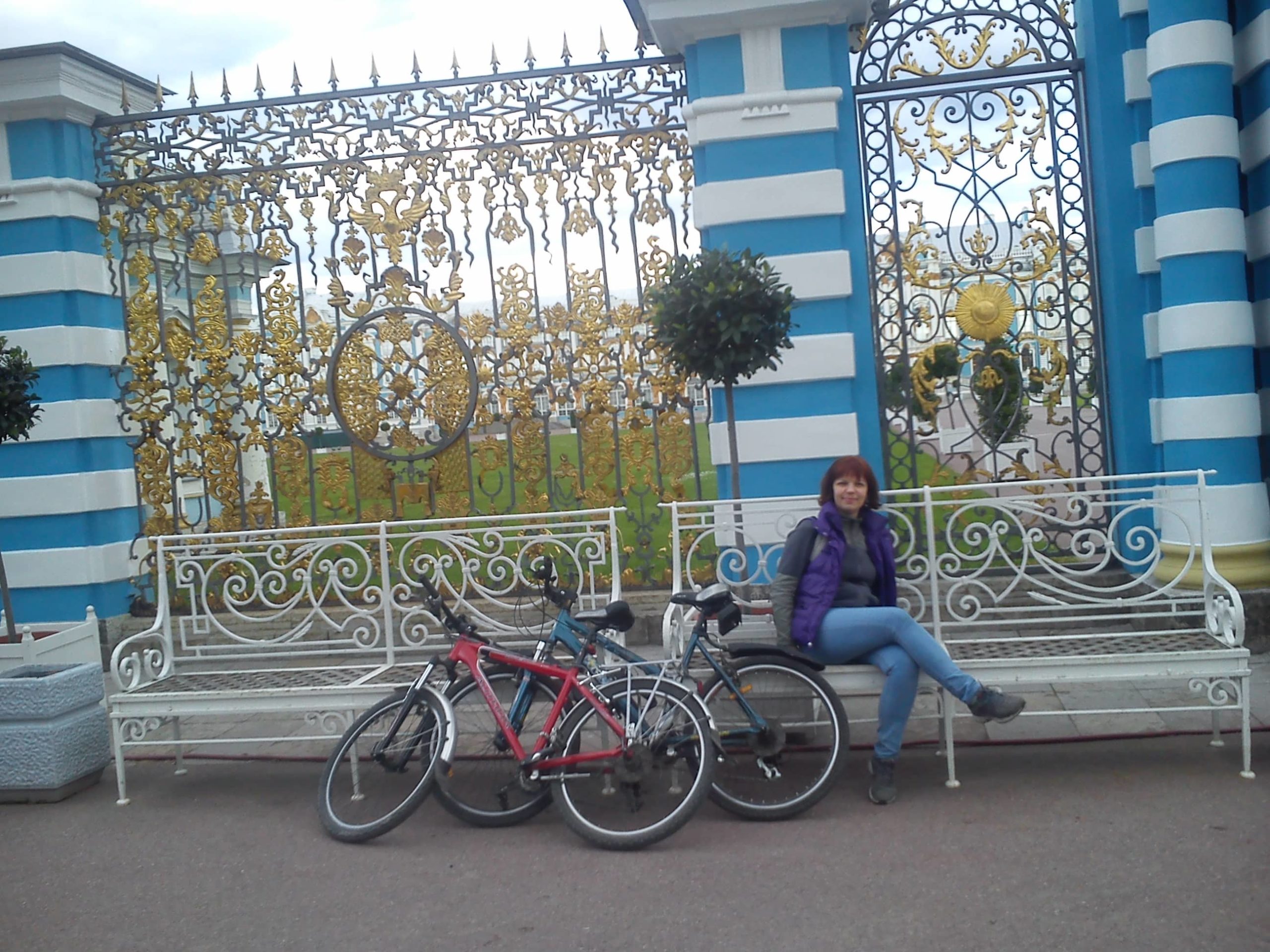 на велосипедах Пушкин Павловск