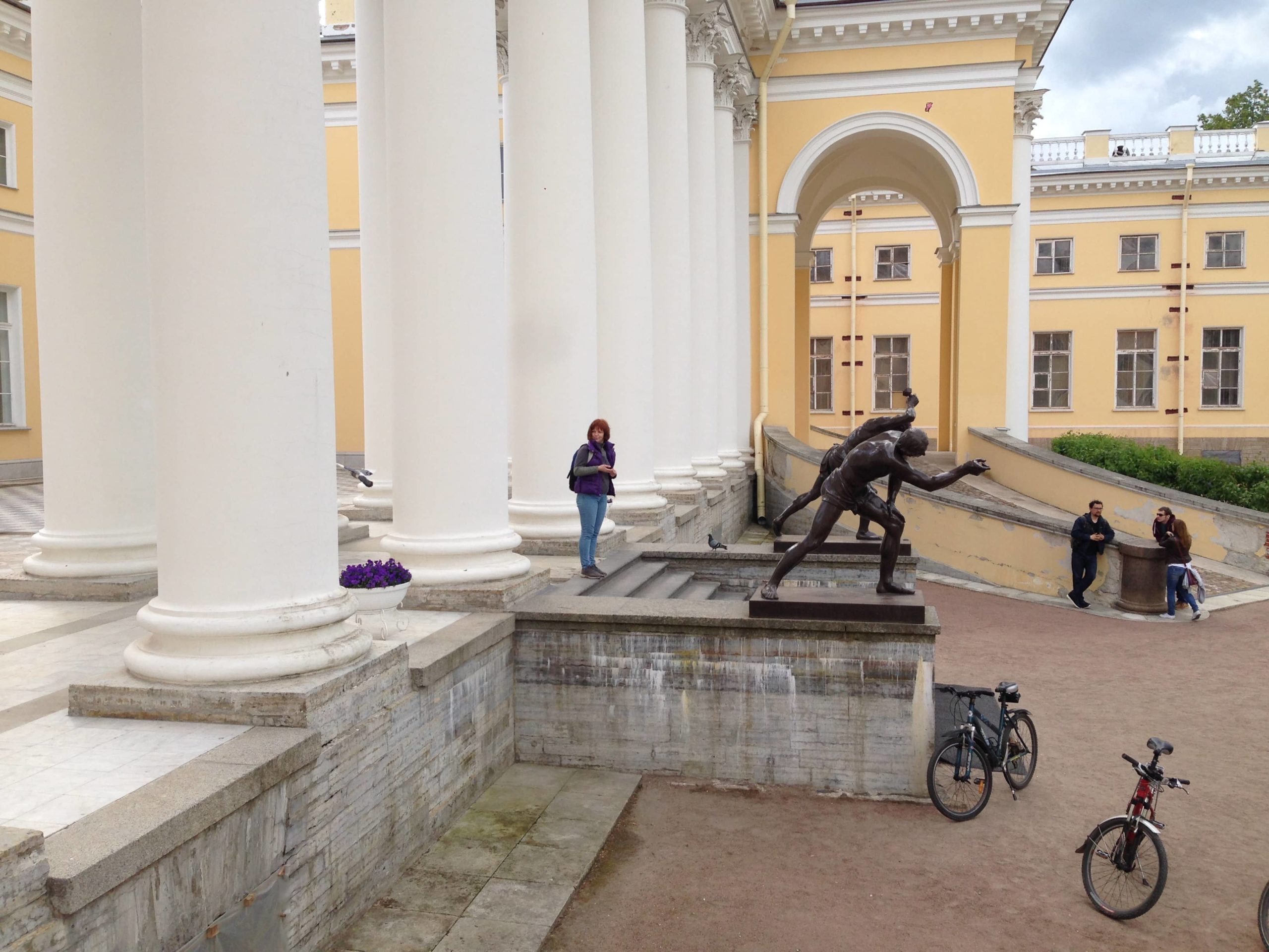 на велосипедах Пушкин Павловск